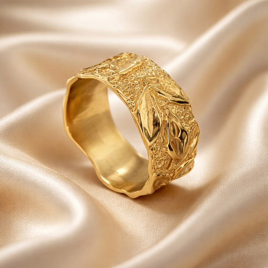 טבעת נישואין 14 קראט - סחלב