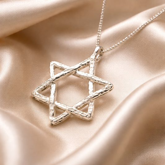 תליון כסף מגן דוד