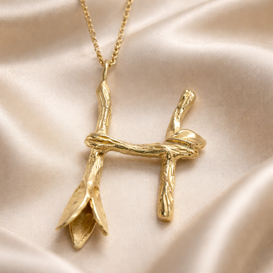 תליון אות זהב 14 קראט