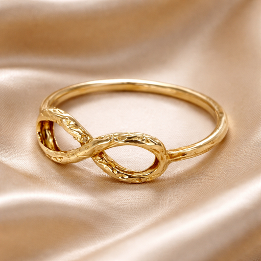 טבעת אינפיניטי/אינסוף מזהב 14 קראט