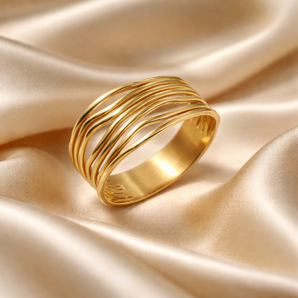 טבעת נישואין 14 קראט - יסמין