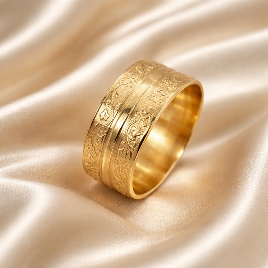 טבעת נישואין 14 קראט - מייפל