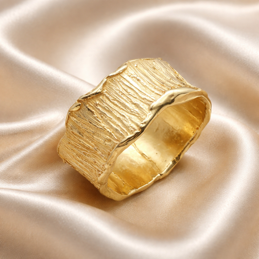 טבעת נישואין זהב  - הדס