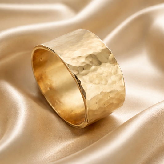 טבעת נישואין זהב 14קראט - נרקיס