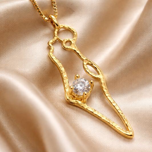 תליון מפת ארץ ישראל בזהב