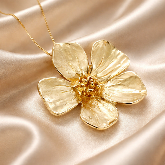 תליון פרח זהב