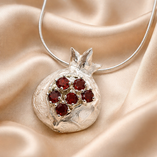 תליון כסף רימון