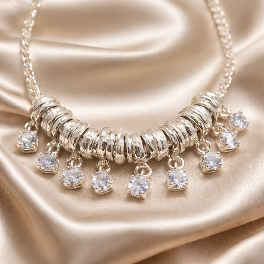 שרשרת כסף זירקונים