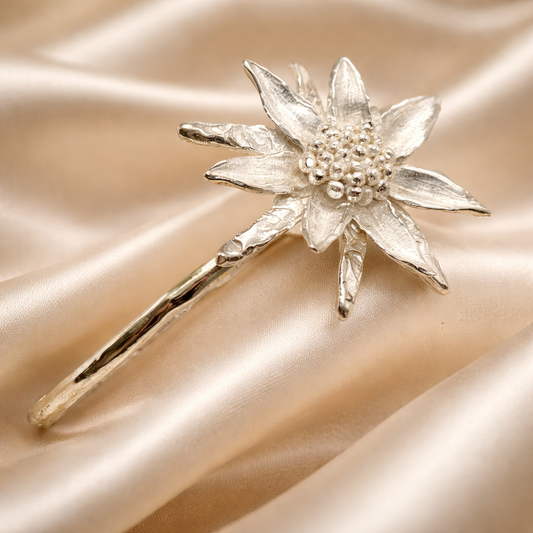 צמיד כסף פרח החמניה