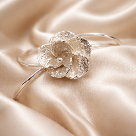 צמיד כסף פרח הכלנית