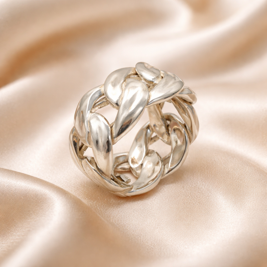 טבעת כסף גורמט