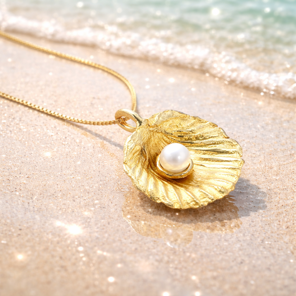 מחרוזת זהב צדף