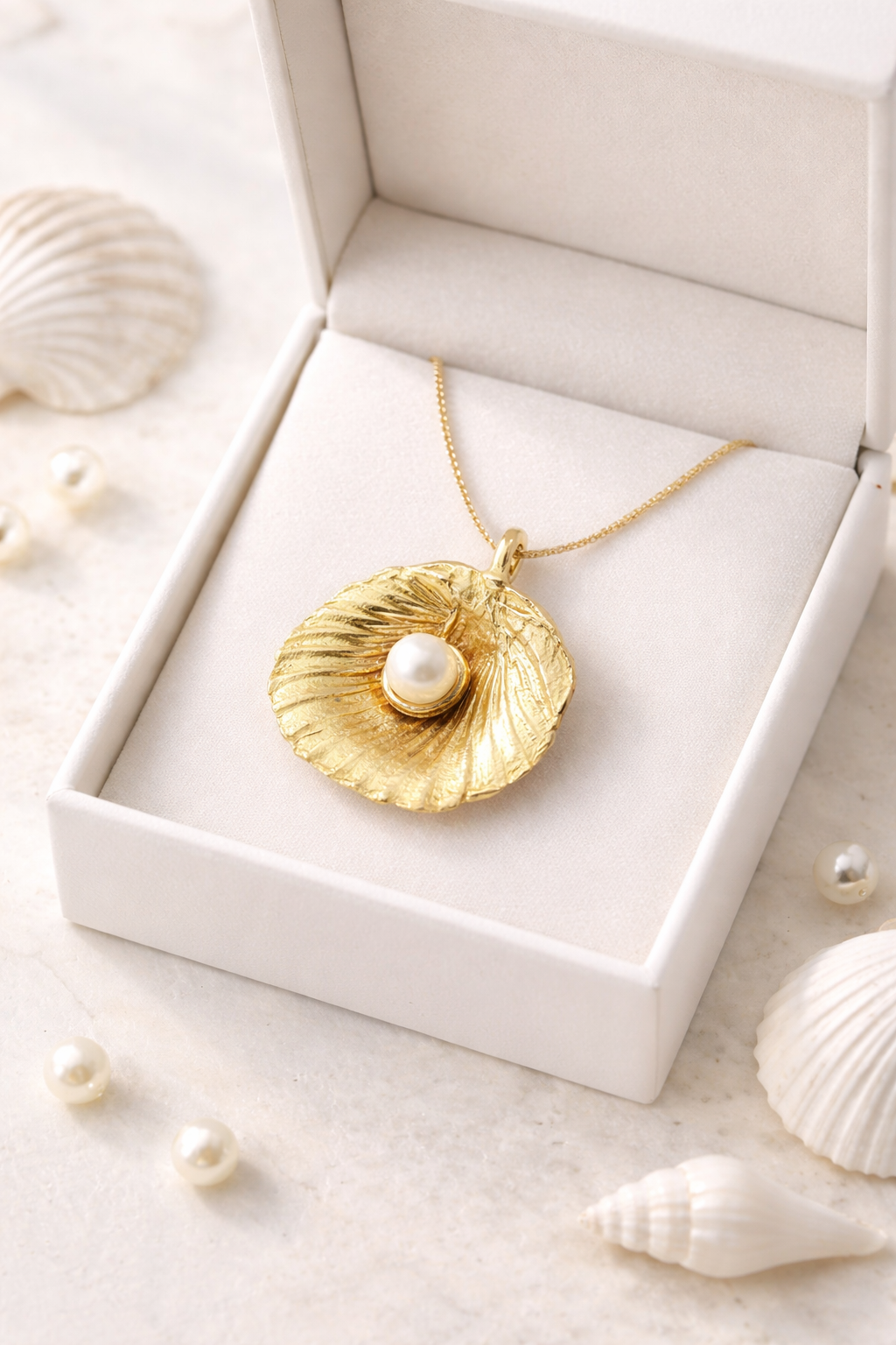 מחרוזת זהב צדף