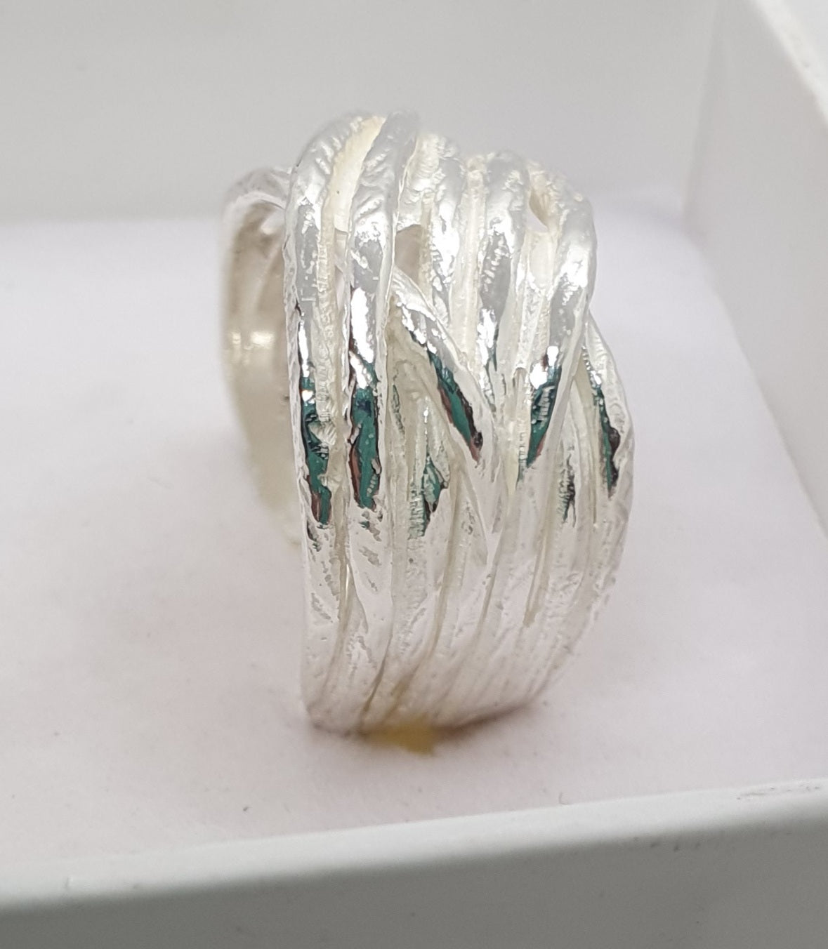 טבעת כסף ענפים