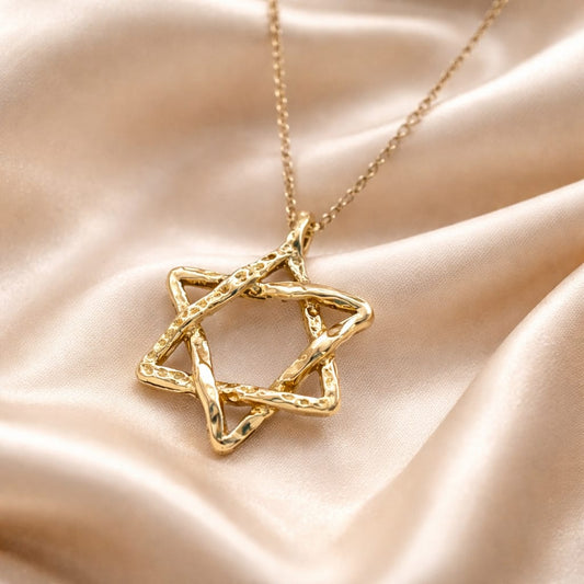 תליון זהב 14 קראט מגן דוד
