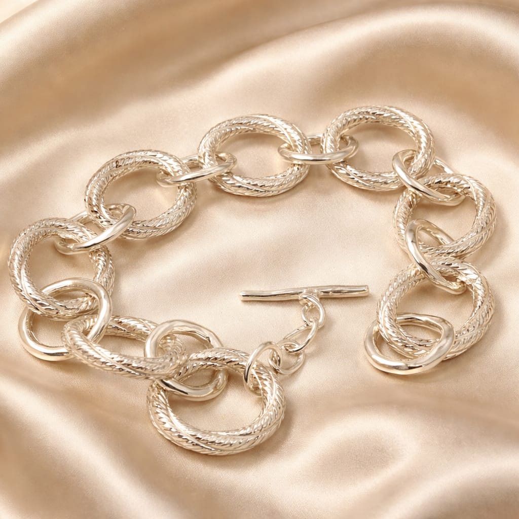 צמיד כסף חוליות